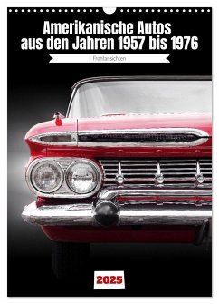 Amerikanische Autos aus den Jahren 1957 bis 1976 Frontansichten (Wandkalender 2025 DIN A3 hoch), CALVENDO Monatskalender - Calvendo;Gube, Beate