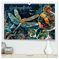 Gartengeflüster - Tierische Besucher in der Blütenfülle (hochwertiger Premium Wandkalender 2025 DIN A2 quer), Kunstdruck in Hochglanz - Calvendo;Frost, Anja