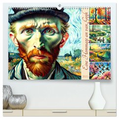 Eine Hommage an van Gogh (hochwertiger Premium Wandkalender 2025 DIN A2 quer), Kunstdruck in Hochglanz