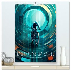 Farbträume im Sattel: Abstrakte Rennradwelten (hochwertiger Premium Wandkalender 2025 DIN A2 hoch), Kunstdruck in Hochglanz