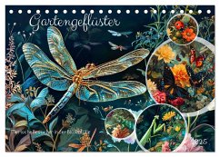 Gartengeflüster - Tierische Besucher in der Blütenfülle (Tischkalender 2025 DIN A5 quer), CALVENDO Monatskalender
