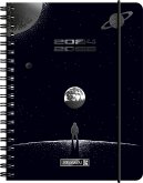 Schülerkalender 2024/2025 "Outer Space", 2 Seiten = 1 Woche, A6, 208 Seiten, schwarz