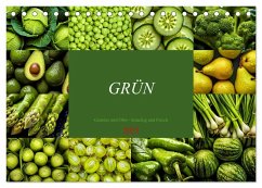 GRÜN - Gemüse und Obst - Knackig und Frisch (Tischkalender 2025 DIN A5 quer), CALVENDO Monatskalender - Calvendo;Michel, Susan
