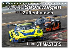 Super Sportwagen aus Zuffenhausen beim GT MASTERS (Tischkalender 2025 DIN A5 quer), CALVENDO Monatskalender