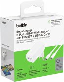 Belkin BOOST Charge USB-C 67W 3xUSB-C + Kabel WCC002vf2MWH-B6