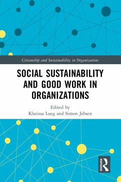 Cover Social Sustainability and Good Work in Organizations (eBook, PDF)