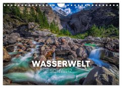 Wasserwelt Schweiz (Wandkalender 2024 DIN A4 quer), CALVENDO Monatskalender
