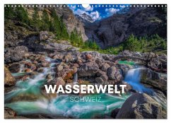 Wasserwelt Schweiz (Wandkalender 2024 DIN A3 quer), CALVENDO Monatskalender