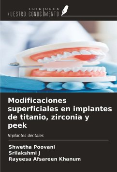 Cover Modificaciones superficiales en implantes de titanio, zirconia y peek