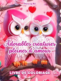Adorables créatures pleines d'amour Livre de coloriage Source de créativité Cadeau idéal pour la Saint-Valentin - Art, Harmony