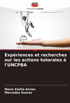 Cover Expériences et recherches sur les actions tutorales à l'UNCPBA