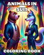 Animals in Suit Coloring Book - Bild 1