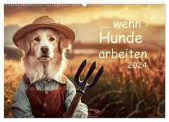 Wenn Hunde arbeiten (Wandkalender 2025 DIN A2 quer), CALVENDO Monatskalender