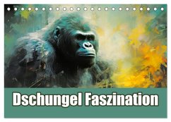 Dschungel Faszination (Tischkalender 2025 DIN A5 quer), CALVENDO Monatskalender - Calvendo;Brunner-Klaus, Liselotte