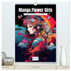 Manga Flower Girls (hochwertiger Premium Wandkalender 2025 DIN A2 hoch), Kunstdruck in Hochglanz