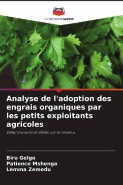 Analyse de l'adoption des engrais organiques par les petits exploitants agricoles - Gelgo, Biru;Mshenga, Patience;Zemedu, Lemma