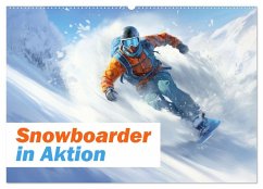 Snowboarder in Aktion (Wandkalender 2025 DIN A2 quer), CALVENDO Monatskalender - Calvendo;Brunner-Klaus, Liselotte