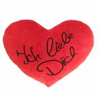 Plüschherz &quote;Ich liebe Dich&quote;-Bestickung, mit Aufhänger, 35 cm