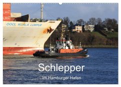 Schlepper im Hamburger Hafen (Wandkalender 2025 DIN A2 quer), CALVENDO Monatskalender - Calvendo;Simonsen / Hamborg-Foto, Andre