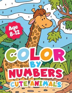 Color By Numbers Cute Animals for kids 8-12 Years old. - Palette, Rainbow