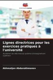 Lignes directrices pour les exercices pratiques à l'université