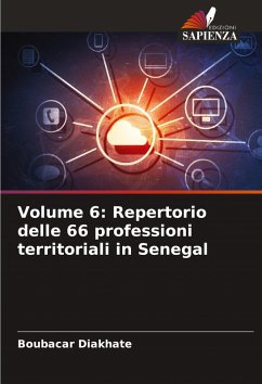 Cover Volume 6: Repertorio delle 66 professioni territoriali in Senegal