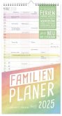 Familienplaner 2025 [Rainbow] Wand-Kalender 5-spaltig 12 MONATE