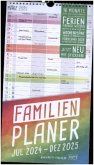 Familienplaner 24/25 Wand-Kalender 5-spaltig [Rainbow] 18 Monate