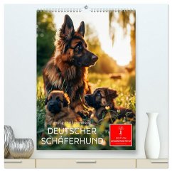 Deutscher Schäferhund - mutig und zuverlässig (hochwertiger Premium Wandkalender 2025 DIN A2 hoch), Kunstdruck in Hochglanz - Calvendo;Roder, Peter