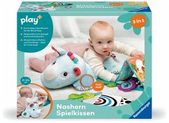 Cover Ravensburger 4866 - play+ Nashorn Spielkissen (für die Bauchlage)