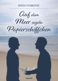 Auf dem Meer segeln Papierschiffchen