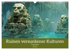 Ruinen versunkener Kulturen - Fantasiebilder (Wandkalender 2025 DIN A3 quer), CALVENDO Monatskalender