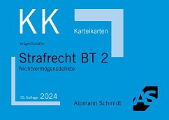 Karteikarten Strafrecht BT 2 - Krüger, Rolf;Schäffer, Jannina