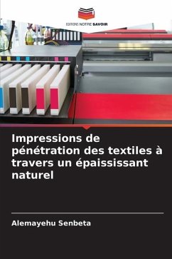 Impressions de pénétration des textiles à travers un épaississant naturel - Senbeta, Alemayehu