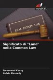 Significato di "Land" nella Common Law