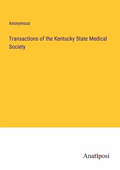Cover Transactions of the Kentucky State Medical Society
