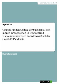 Gründe für den Anstieg der Suizidalität von jungen Erwachsenen in Deutschland während des zweiten Lockdowns 2020 der Covid-19 Pandemie (eBook, PDF) - Koc, Ayda