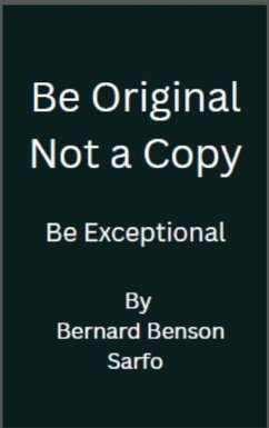 Cover Be Original Not a Copy (eBook, ePUB)