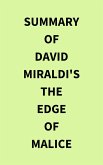 Summary of David Miraldi's The Edge of Malice (eBook, ePUB)