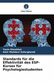 Standards für die Effektivität des ESP-Kurses für Psychologiestudenten