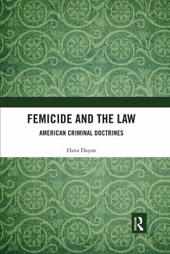 Femicide and the Law - Dayan, Hava