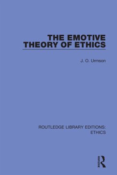 The Emotive Theory of Ethics - Urmson, J O