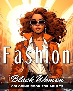 Black Women Fashion Coloring Book for Adults - Camy, Camelia