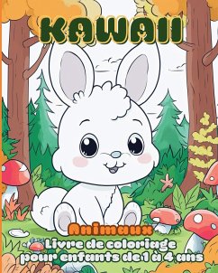 Kawaii Animaux - Livre de coloriage pour enfants de 1 a 4 ans - Tate, Astrid