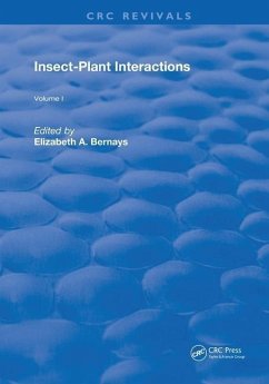 Insect-Plant Interactions - Bernays, Elizabeth A