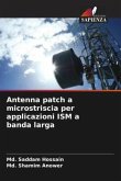 Antenna patch a microstriscia per applicazioni ISM a banda larga