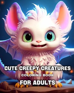 Cute Creepy Creatures Coloring Book For Adults - Camy, Camelia