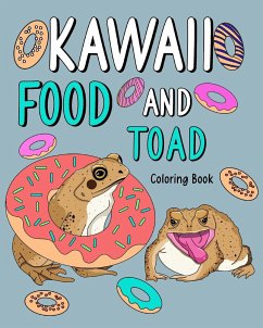 Kawaii Food and Toad Coloring Book - Paperland