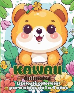 Kawaii Animales Libro de Colorear para Niños de 1 a 4 años - Tate, Astrid