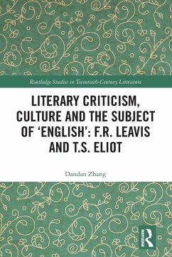 Literary Criticism, Culture and the Subject of 'English' - Zhang, Dandan